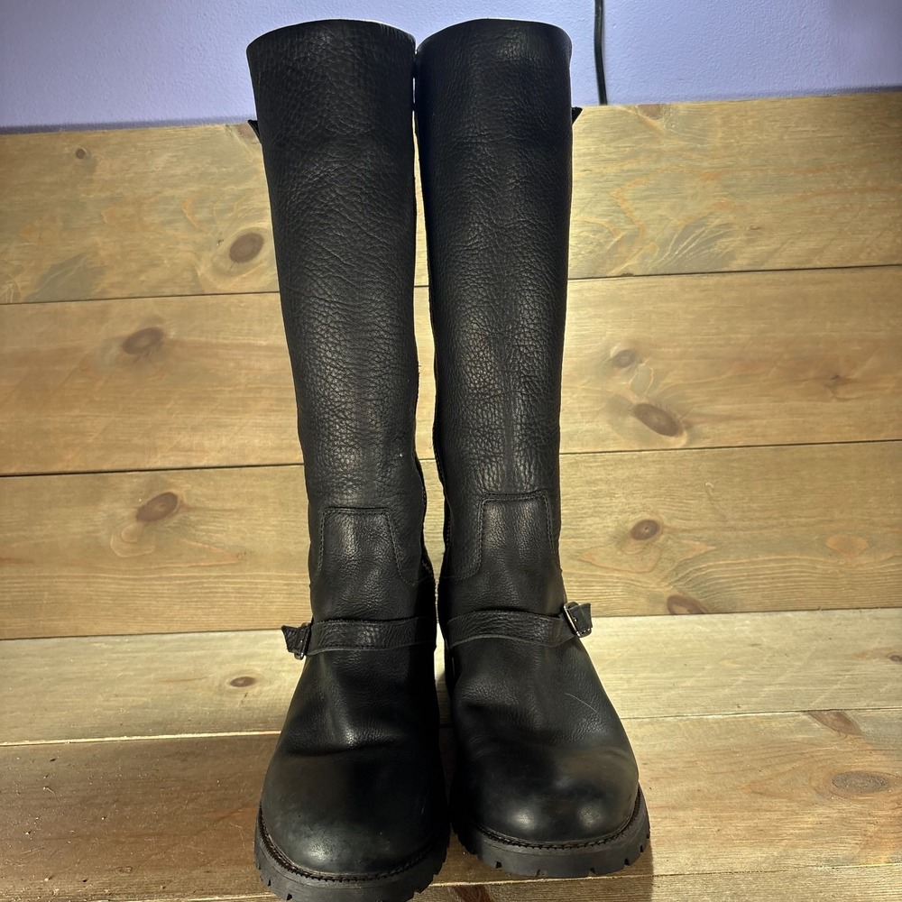 Ariat stanton Womens size 9 shoes Black Leather Waterproof Knee High riding boot - Picture 5 of 11
